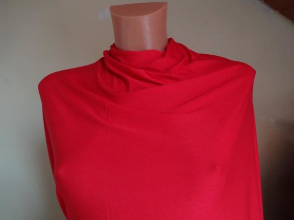 Elastischer Viskose Jersey Stoff in rot 1,70m breit