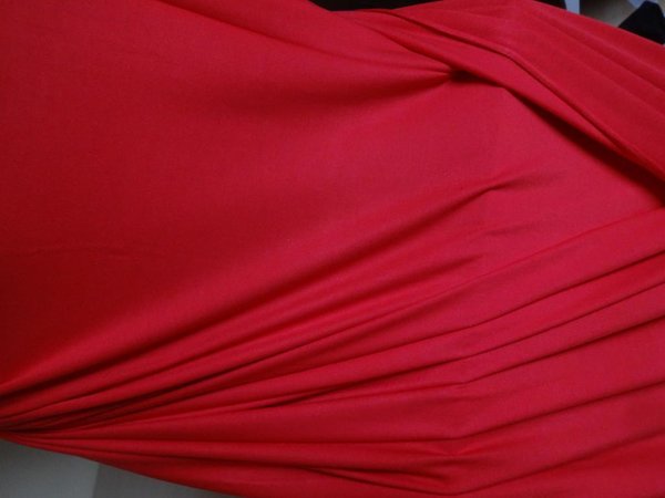 Elastischer Viskose Jersey Stoff in rot 1,70m breit