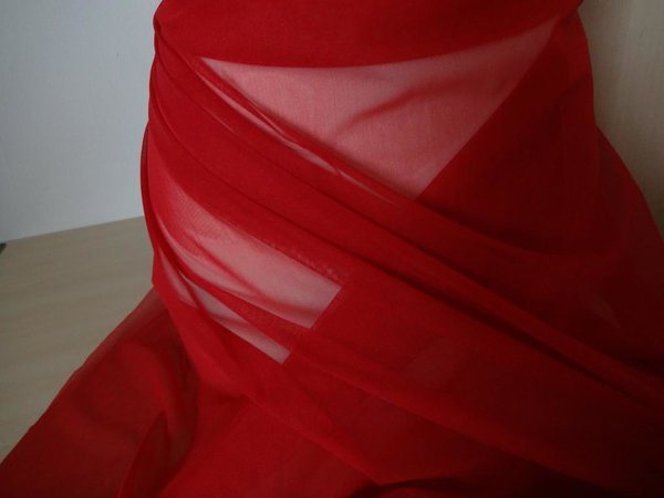 Stoff elastischer stretch Tüll,Mesh,Powernet in rot 1,45m breit