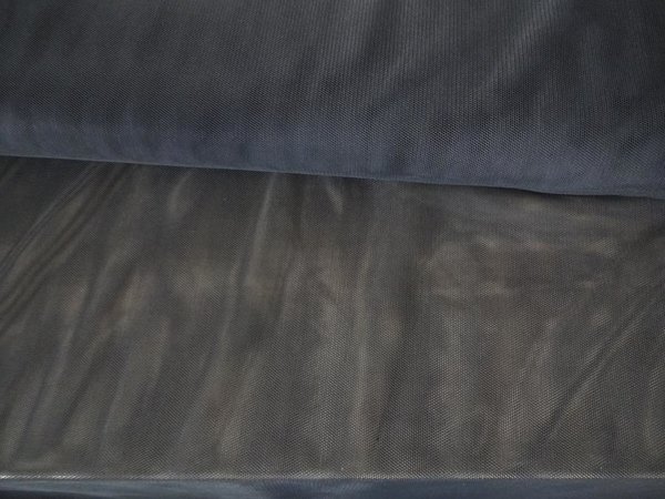 Stoff elastischer stretch Tüll,Mesh,Powernet in dunkel grau,anthrazit 1,40m breit